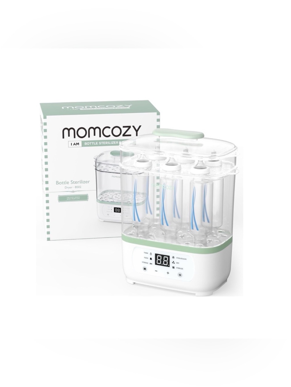 Bottle Sterilizer And Dryer, 8-In-1 Electric Steam Baby Bottle